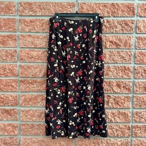 Vintage brown floral skirt